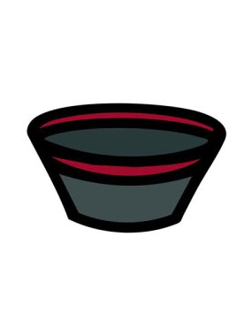 Basit bir Japon sake bardağının titreşimli animasyonu