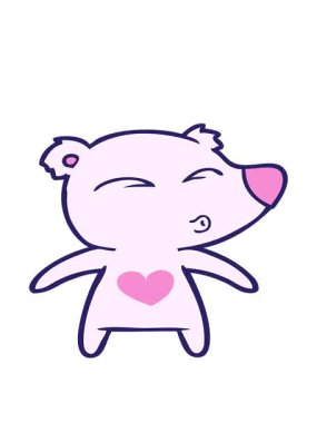 çizgi film ıslık çalan ayının hareketli animasyonu