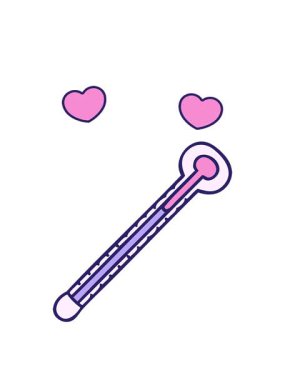 dönen kalpler el animasyonu çizilmiş tuhaf karikatür termometresi