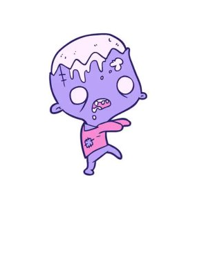 Tatlı çizgi film zombisinin yükselişi ve yüzen animasyonu