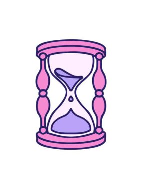 Dönen hareketli ikonik dövme tarzı bir saat camı görüntüsü