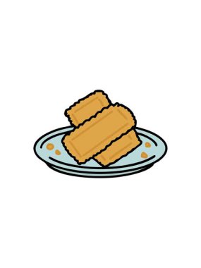 Brezilya usulü kızarmış pastellerin tabakta canlandırma etkisi