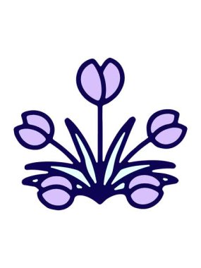 neon ışık efekti çiçek tasarımının animasyonu