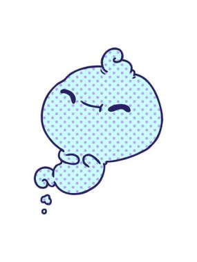 Kamwai 'nin korkunç hayalet çizgi filminin animasyonunu durdur ve durdur.