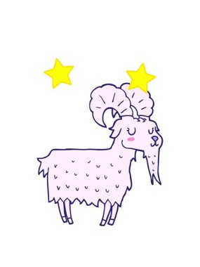 dönen yıldızlar çizgi film keçisinin animasyonu