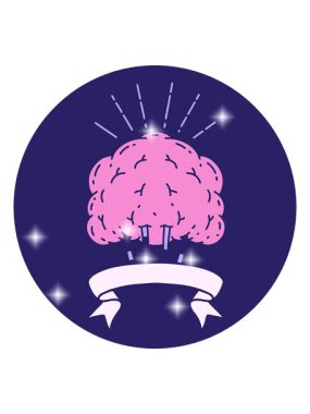 Dövme stili bir ağacın çizgi filminin ışıltı etkisi