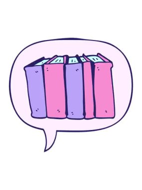 Konuşma baloncuklu çizgi film kitaplarının titreşimli animasyonu