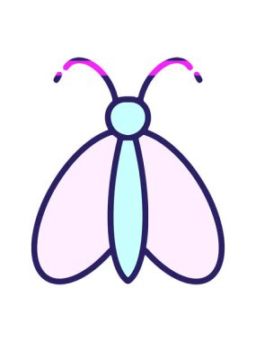 Basit bir kelebek çizgi filminin animasyonunu canlandırın.