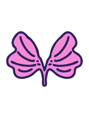 Geleneksel Japon ginko ayrık yaprak sembolünün titreşimli animasyonu