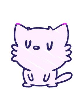 Cat Chalked çiziminin animasyonunu güçlendir