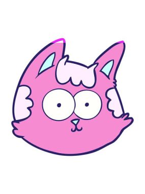 Çizgi film kedi suratının animasyonunu aç.