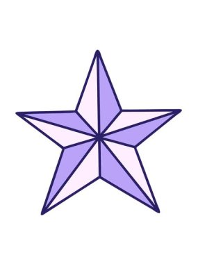 jiggle motion animation of tattoo star symbol