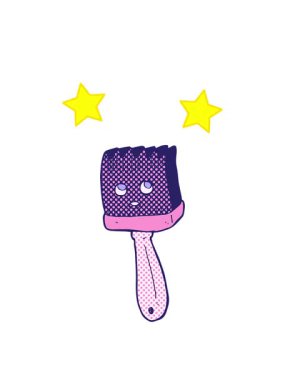 dönen yıldızlar çizgi film fırça elementinin animasyonu