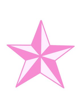 Bir yıldız tasarımının neon ikonik dövme tarzının titreşimli hareketli animasyonu