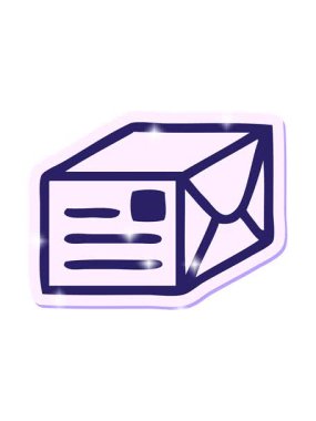 Sevimli bir karikatür kağıdının yapıştırmasının parlatıcı etkisi