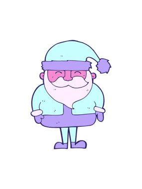 Çizgi film Noel Baba 'nın hareketli animasyonu.