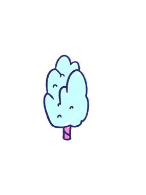 Ağaç Tebeşiri Çizim Çiziminin yatay titreşimli animasyonu