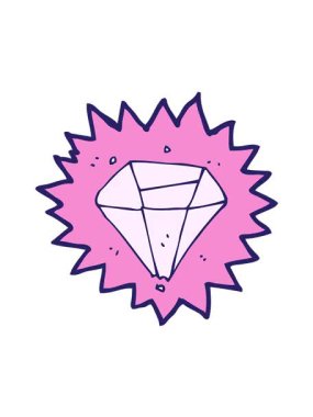 Elmas dizaynının titreşimli animasyonu