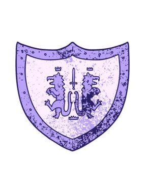 karikatür kraliyet kalkanının hareketli animasyonu