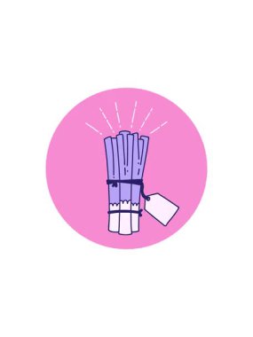 Dövme stili pırasa ikonunun gösterişli satış animasyonu