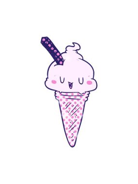 Sim efekti dondurma çiziminin canlandırması