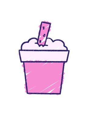 Dondurma Tebeşir Çiziminin hareketli animasyonu