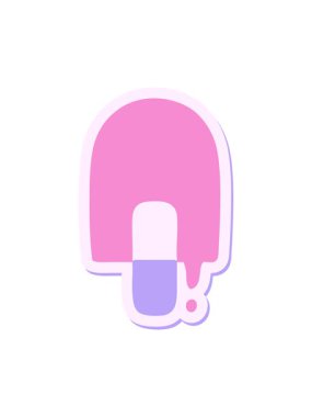 Eriyen buz lolipop etiketinin animasyonunu durdurup duraklat