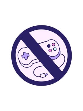 Oyun yok tabelasının sevimli çizgi filminin dönen hareketli animasyonu