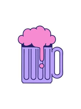 Dikkat çekici bir bira tankard dövmesi.