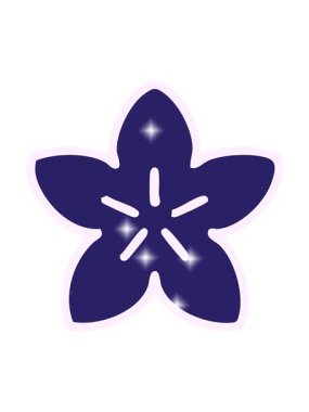 Basit bir Japon çiçek tasarımının simli etkisi