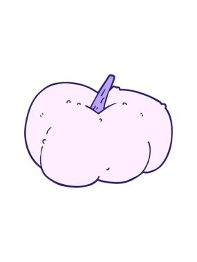 Kabak kabağı çizgi filminin basınçlı animasyonu