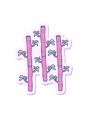 Bambu çizgi filminin çıkartmasının basınçlı canlandırması