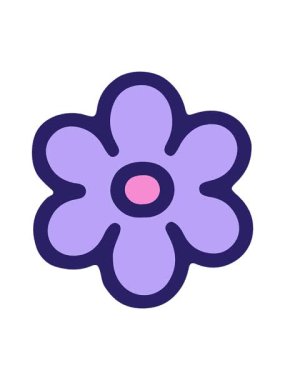 Basit çiçek çizim tasarımının hareketli animasyonunu oynat