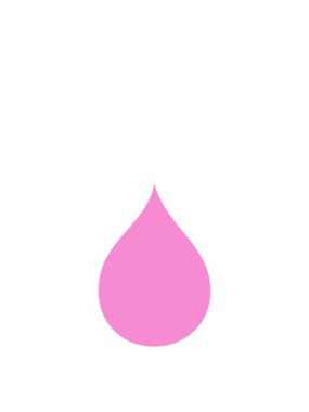 El hareketinin hareketli animasyonu çizilmiş tuhaf çizgi film kan damlası