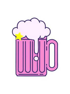 Parlayan yıldızlar bira tankardının ikonik dövme tasarımının animasyonunu etkiler.