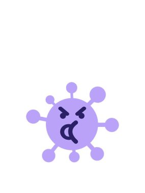 Konuşan virüsün hareketli animasyonu