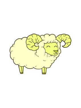 Çizgi film koçunun renk canlandırması değişiyor