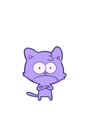 Gergin kedi çizgi filminin animasyonunu genişletiyorum.