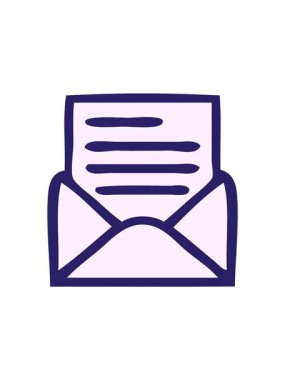 harf ve zarfın hareketli canlandırması