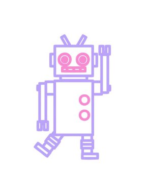 dans eden robot simgesi simgesinin canlandırmasını bob ve duraklat