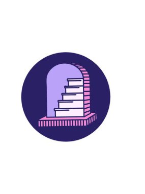 Bir mezar taşının dövmesel görüntüsünün yatay titreşimli animasyonu