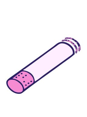 Sigara çubuğunun eski grunge dokusunun hareketli animasyonu