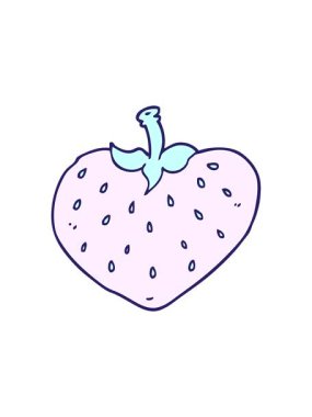 Çilek resminin basınçlı canlandırması