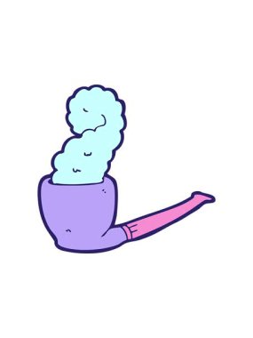 Çizgi film piposunun hareketli animasyonu