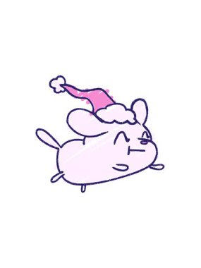 Bir Noel Köpek Tebeşiri Çiziminin Satış Animasyonu