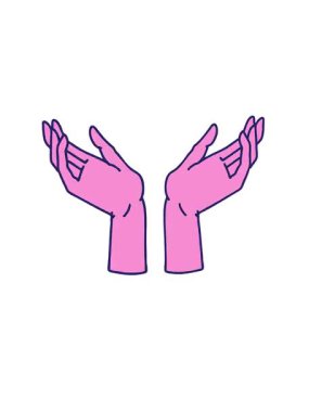 Açık ellerin ikonik dövme şeklindeki görüntüsünün yükselişi ve yüzüşü