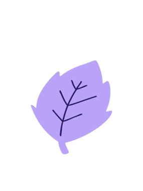 basit çizgi film yaprağının hareketli animasyonu