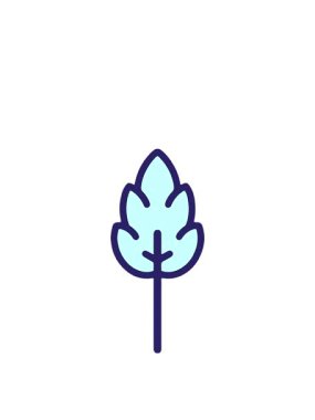 Kalkıp yüzen basit bahar yaprağının animasyonu