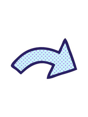 noktalı bir okun çizgi roman tarzı çizgi filminin efekt animasyonunu göster