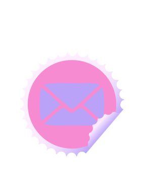 Yanıp sönen radyal çizgiler kağıttan bir zarfın tuhaf çizgi filmlerinin animasyonu